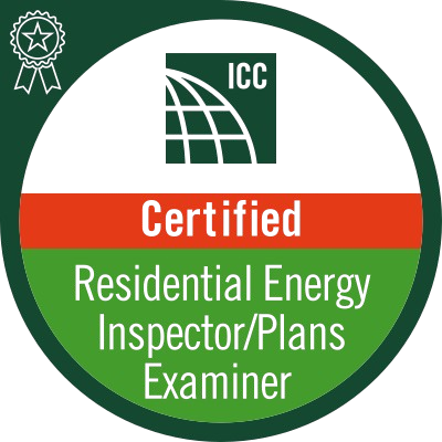 ICC Certified Residential Energy Inspector Plans Examiner Badge